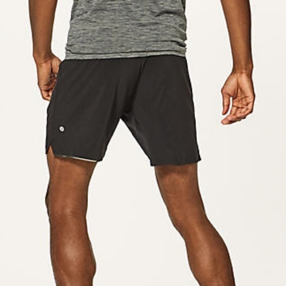 lululemon mens black shorts